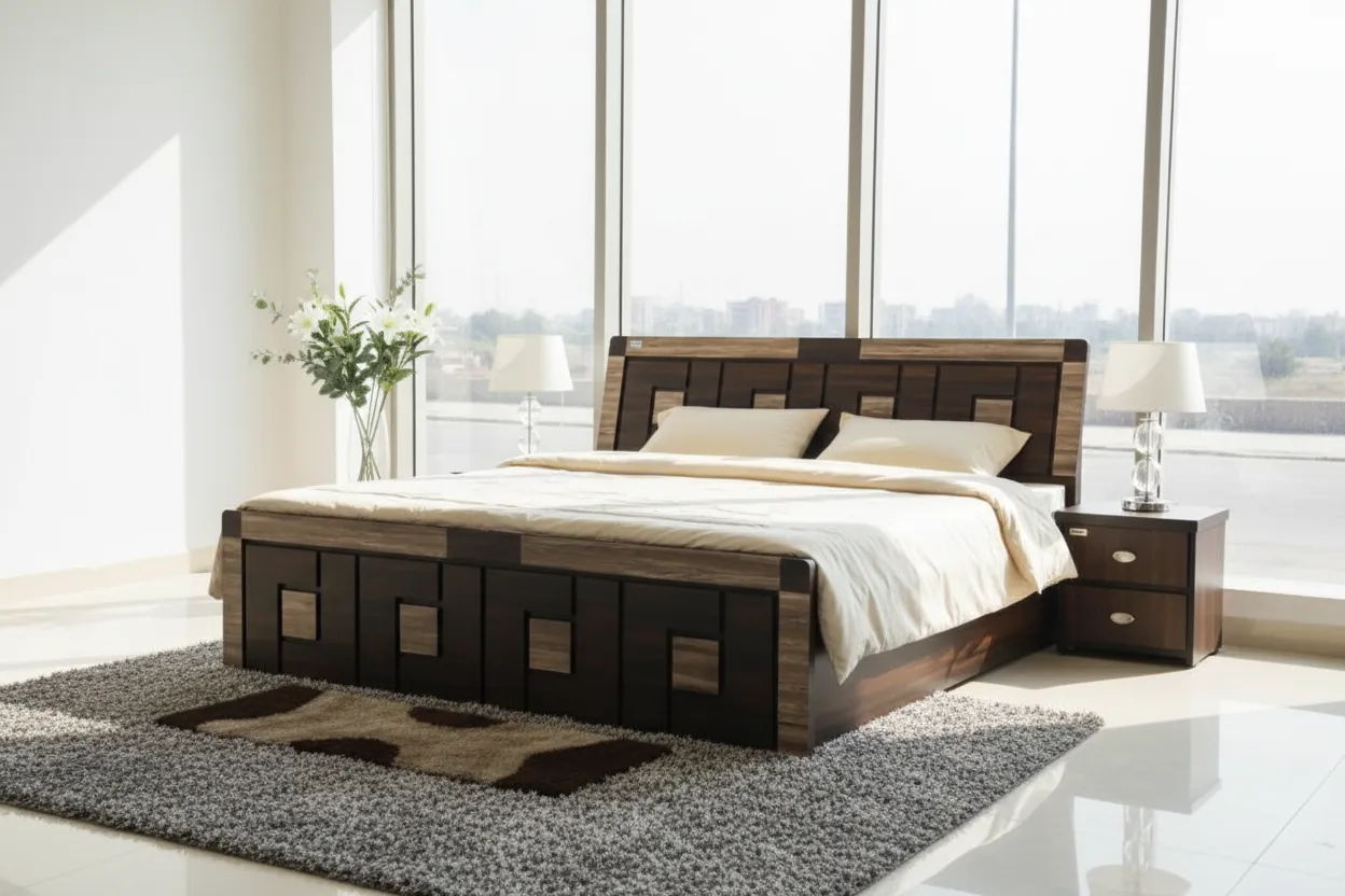 Luxury Wooden Bed