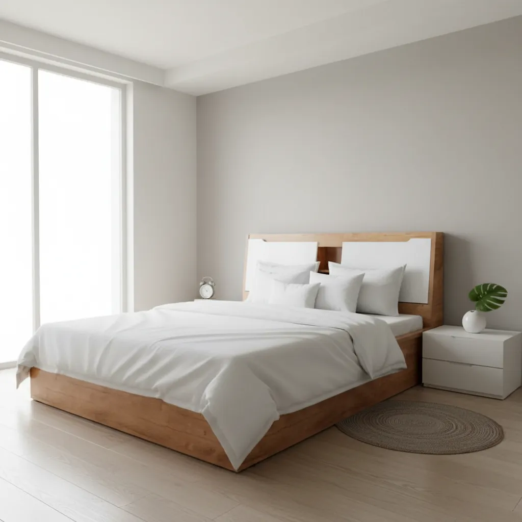 Wooden Platform Bed