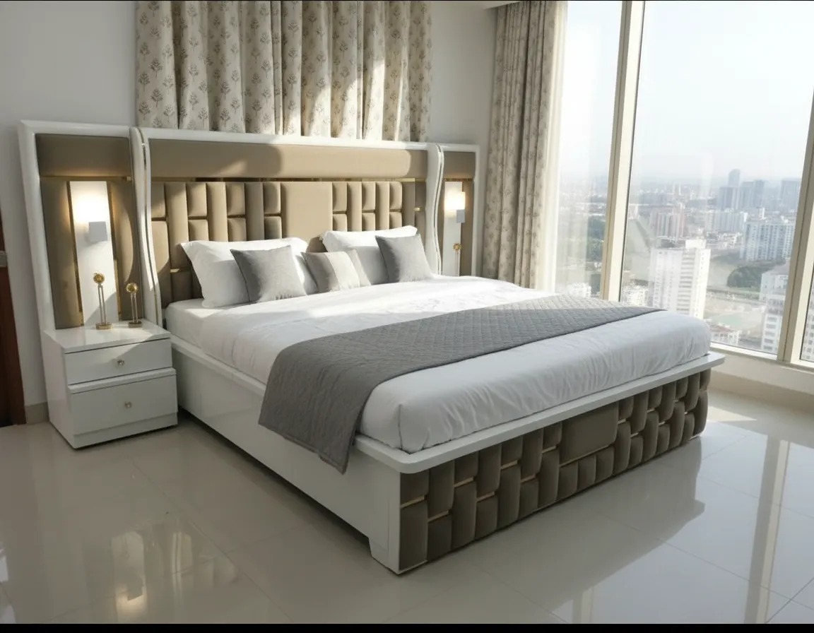 Luxurious King-Sized Bed